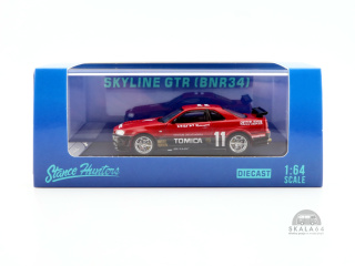 STREET WEAPON - STANCE HUNTERS Nissan Skyline GTR (BNR34) #11 Red / Black Limited Edition 1 of 399 PCS 1:64