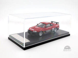 STREET WEAPON - STANCE HUNTERS Nissan Skyline GTR (BNR34) #11 Red / Black Limited Edition 1 of 399 PCS 1:64