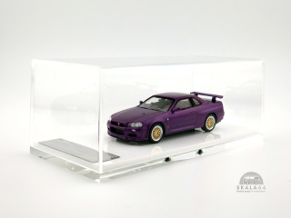 STREET WEAPON - STANCE HUNTERS Nissan Skyline GTR (BNR34) V-Spec II Purple Limited Edition 1 of 499 PCS 1:64