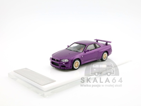 * STREET WEAPON * STANCE HUNTERS * Nissan Skyline GTR (BNR34) * V-Spec II * Purple * Limited Edition * 1 of 499 PCS * 1:64 *