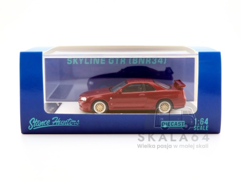 * STREET WEAPON * STANCE HUNTERS * Nissan Skyline GTR (BNR34) * V-Spec II * Red Carbon * Limited Edition * 1 of 499 PCS * 1:64 *