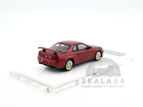* STREET WEAPON * STANCE HUNTERS * Nissan Skyline GTR (BNR34) * V-Spec II * Red Carbon * Limited Edition * 1 of 499 PCS * 1:64 *