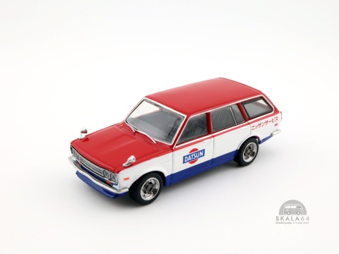 * TARMAC WORKS * Datsun Bluebird 510 Wagon * Service Car * 1:64 * * TARMAC WORKS * Datsun Bluebird 510 Wagon * Service Car * 1:64 *
