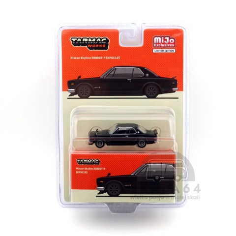 Model samochodu Nissan Skyline 2000GT-R KPGC10 Black w skali 1:64