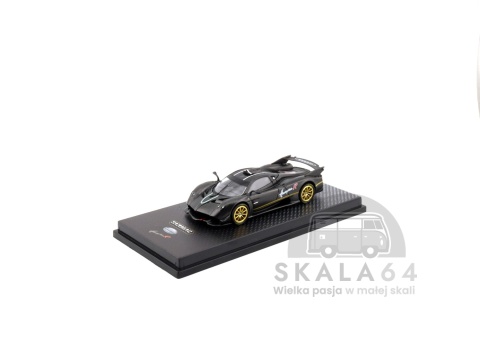 Model samochodu Pagani Huayra R Matt Black Carbon Fiber w skali 1:64 - przód