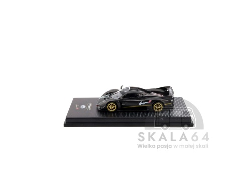 Model samochodu Pagani Huayra R Matt Black Carbon Fiber w skali 1:64 - bok