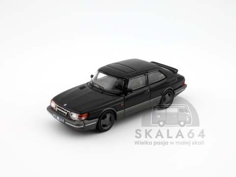* TARMAC WORKS * Saab 900 Turbo * Black * 1:64 *