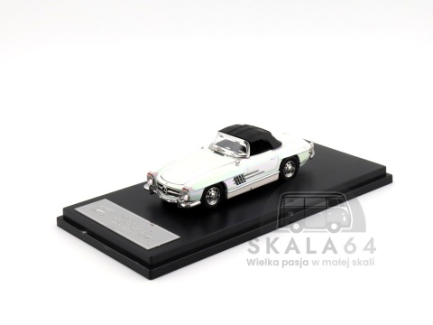 Model samochodu 1957 Mercedes-Benz 300SL Roadster w skali 1:64