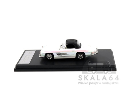 Model samochodu 1957 Mercedes-Benz 300SL Roadster w skali 1:64