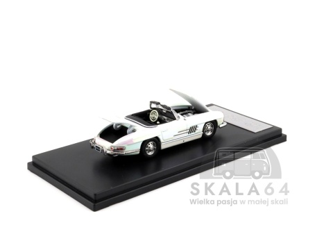 Model samochodu 1957 Mercedes-Benz 300SL Roadster w skali 1:64