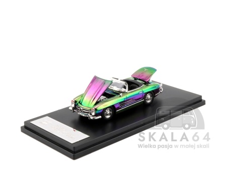 Model samochodu 1957 Mercedes-Benz 300SL Roadster w skali 1:64