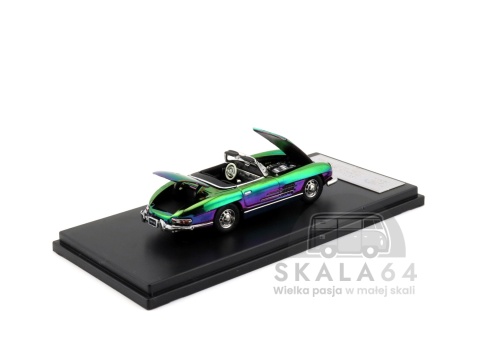 Model samochodu 1957 Mercedes-Benz 300SL Roadster w skali 1:64