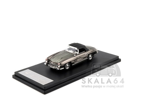 Model samochodu 1957 Mercedes-Benz 300SL Roadster w skali 1:64