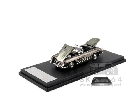 Model samochodu 1957 Mercedes-Benz 300SL Roadster w skali 1:64