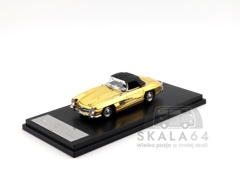 Model samochodu 1957 Mercedes-Benz 300SL Roadster w skali 1:64