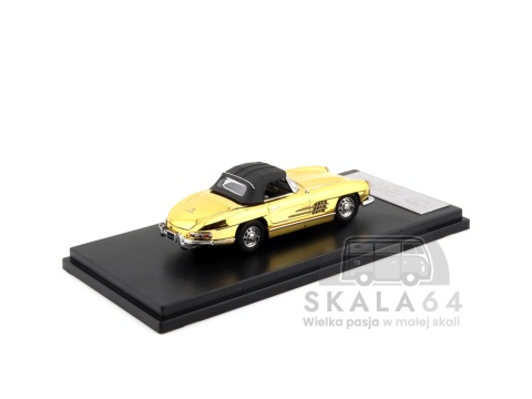 Model samochodu 1957 Mercedes-Benz 300SL Roadster w skali 1:64