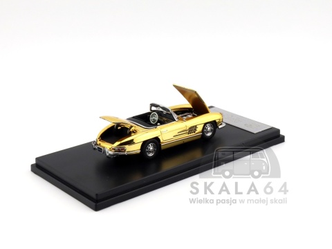Model samochodu 1957 Mercedes-Benz 300SL Roadster w skali 1:64