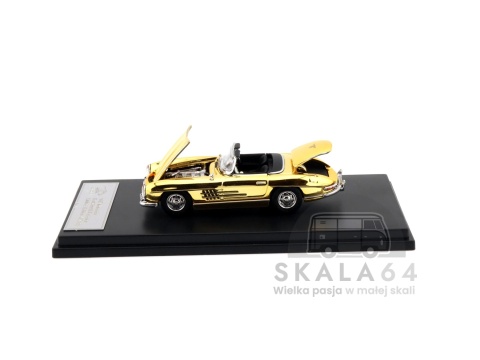 Model samochodu 1957 Mercedes-Benz 300SL Roadster w skali 1:64