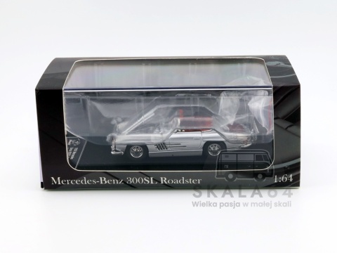 Model samochodu 1957 Mercedes-Benz 300SL Roadster w skali 1:64