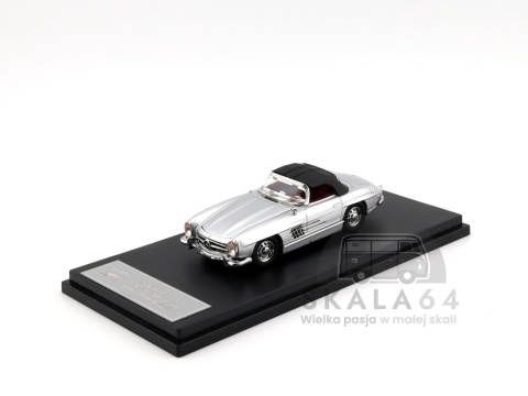 Model samochodu 1957 Mercedes-Benz 300SL Roadster w skali 1:64