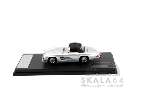 Model samochodu 1957 Mercedes-Benz 300SL Roadster w skali 1:64