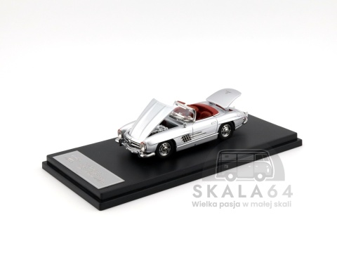 Model samochodu 1957 Mercedes-Benz 300SL Roadster w skali 1:64