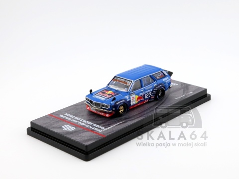 Model samochodu  Mad Mike 1976 Mazda RX3 RX-3 Station Wagon D1GP 2024 Series w skali 1:64 - przód
