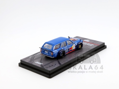 Model samochodu  Mad Mike 1976 Mazda RX3 RX-3 Station Wagon D1GP 2024 Series w skali 1:64 - tył