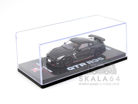 Model samochodu Nissan GT-R R35 Nismo BLACK w skali 1:64 - gablotka