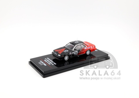 Model samochodu Nissan Skyline 2000 RS-X Turbo DR30 ADVAN JTC 1987 w skali 1:64 - przód