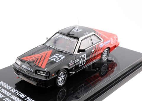 Model samochodu Nissan Skyline 2000 RS-X Turbo DR30 ADVAN JTC 1987 w skali 1:64 - zoom