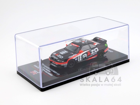 Model samochodu Nissan Skyline GT-R R33 #11 Razo Trampio w skali 1:64 - gablotka