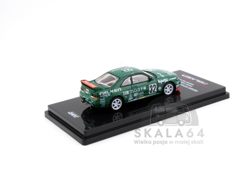 Model samochodu Nissan Skyline GT-R R33 #32 Prince Chiba Falken w skali 1:64 - tył