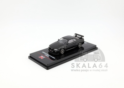 Model samochodu Nissan Skyline GT-R R34 V-SPEC II Black w skali 1:64 - przód
