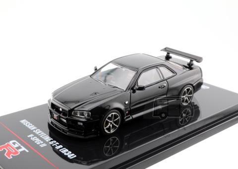 Model samochodu Nissan Skyline GT-R R34 V-SPEC II Black w skali 1:64 - zoom