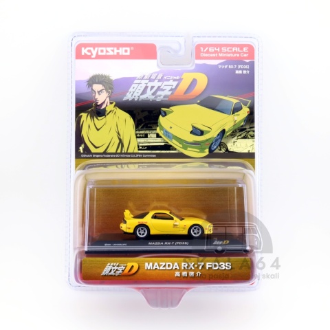 Model samochodu Mazda RX-7 FD3S Initial D w skali 1:64