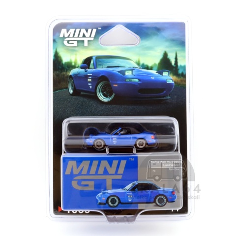 Model samochodu Mazda Miata MX-5 NA Tuned Version Dark Blue w skali 1:64 - blister