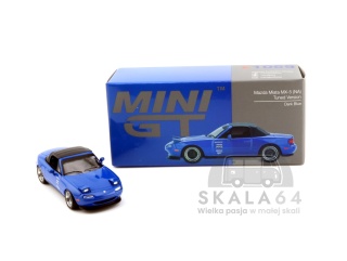 MINI GT 1990 Mazda Miata MX-5 NA Tuned Version Dark Blue LHD MGT01069-L MiniGT