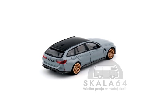 Model samochodu BMW M3 Competition Touring Brooklyn Grey w skali 1:64 - tył