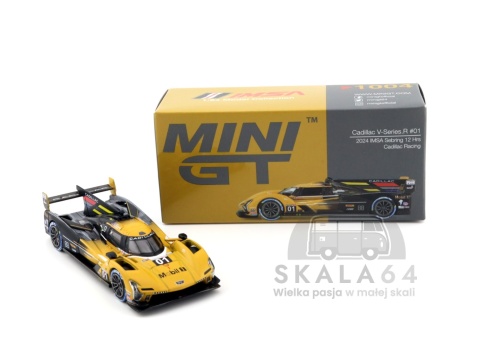Model samochodu Cadillac V-Series.R #01 2024 IMSA Sebring 12 Hrs Cadillac Racing w skali 1:64 - pudełko