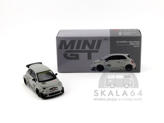 MINI GT Fiat Abarth 595 LB-Works x Abas Works Fighters LHD MGT01064-BL MiniGT