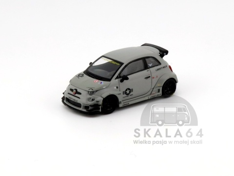 Model samochodu Fiat Abarth 595 LB-Works x Abas Works Fighters w skali 1:64 - przód