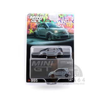 MINI GT Fiat Abarth 595 LB-Works x Abas Works Grey LHD MGT00995-BL MiniGT