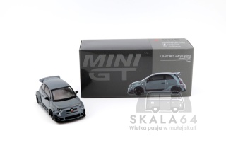MINI GT Fiat Abarth 595 LB-Works x Abas Works Grey LHD MGT00995-L MiniGT
