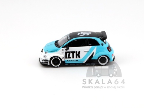 Model samochodu Fiat Abarth 595 LB-Works x Abas Works IZTK w skali 1:64 - bok