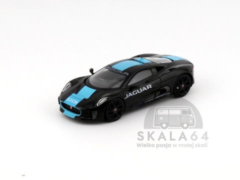 Model samochodu Jaguar C-X75 Black w skali 1:64 - przód