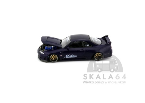 Model samochodu Nissan Skyline GT-R R33 Active Carbon R V2 w skali 1:64 - maska