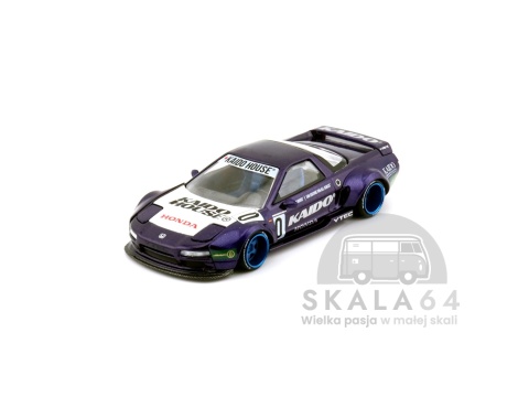 Model samochodu 1990 Honda NSX Kaido Racing V2 Purple w skali 1:64 - przód