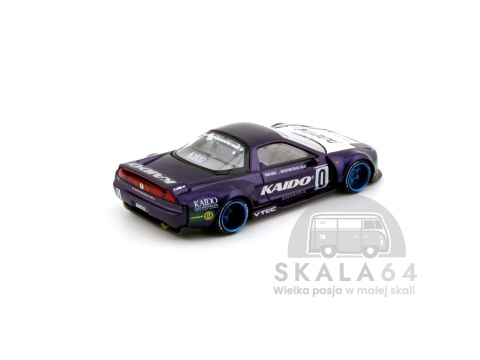 Model samochodu 1990 Honda NSX Kaido Racing V2 Purple w skali 1:64 - tył