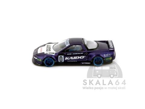Model samochodu 1990 Honda NSX Kaido Racing V2 Purple w skali 1:64 - bok
